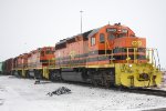 TP&W westbound working in the fridgid cold.
